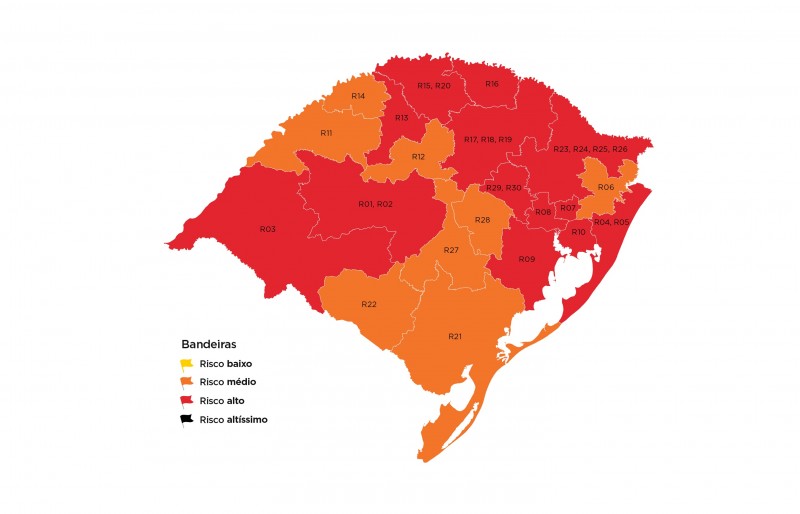 Serra Gaúcha retorna à Bandeira Vermelha no sistema de Distanciamento Controlado