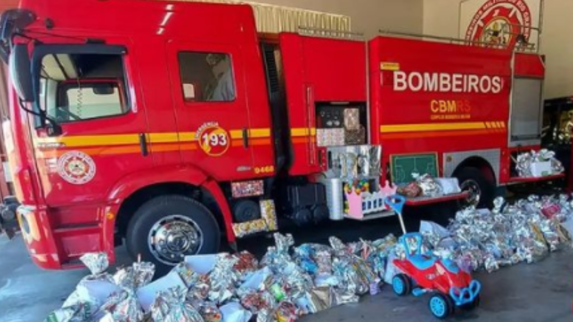 Bombeiros realizam campanha de Natal em São Marcos