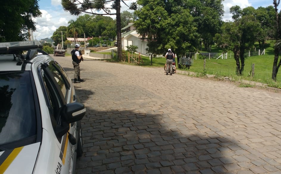 Motocicleta foi apreendida durante ação da BM em São Marcos