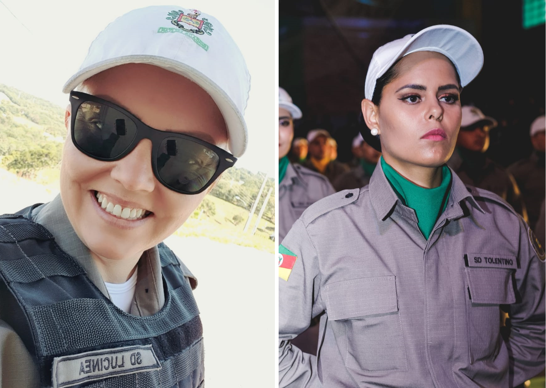 Conheça as mulheres da BM de São Marcos, Lucinea Souto e Karen Tolentino Carvalho