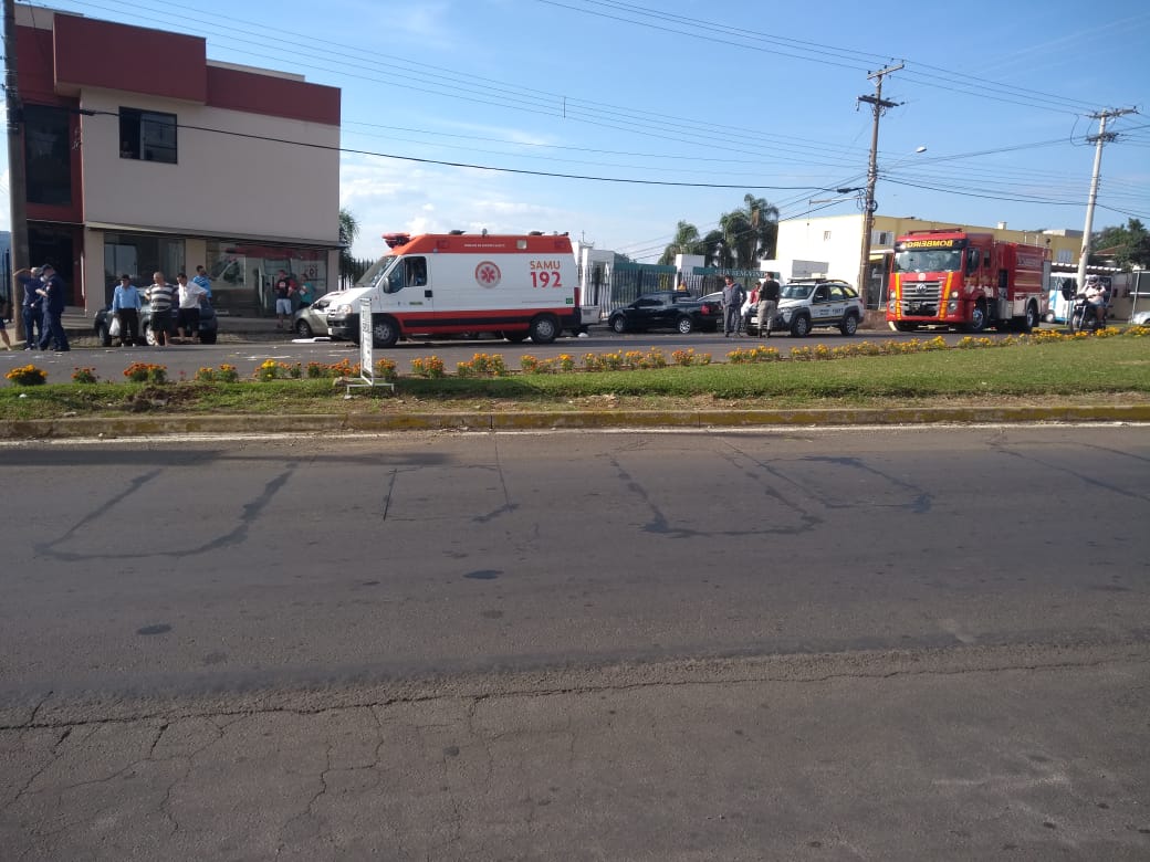 Idosa atropelada por caminhão há pouco está sendo medicada
