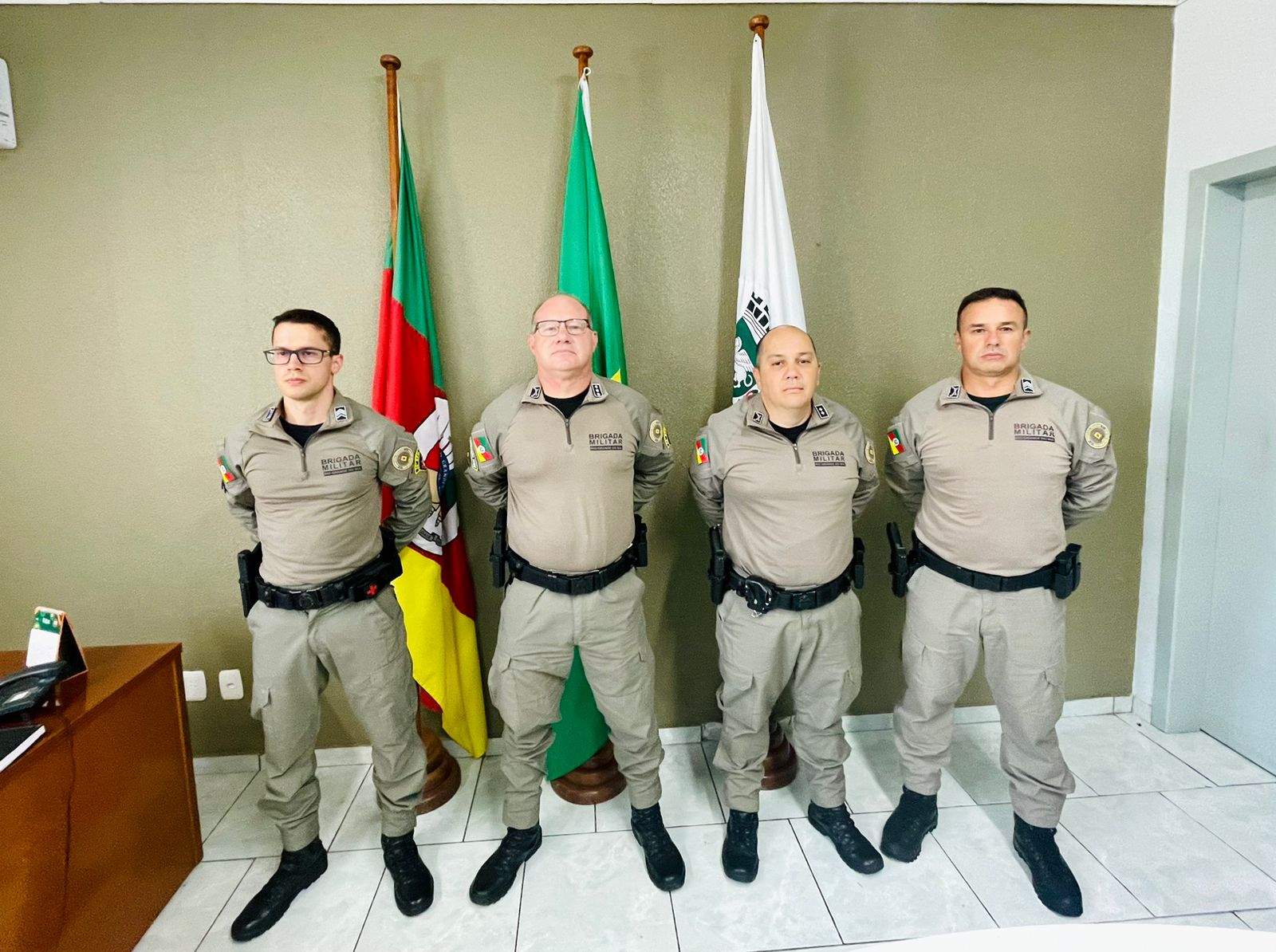 Brigada Militar de São Marcos recebe dois novos sargentos para reforçar a segurança no município