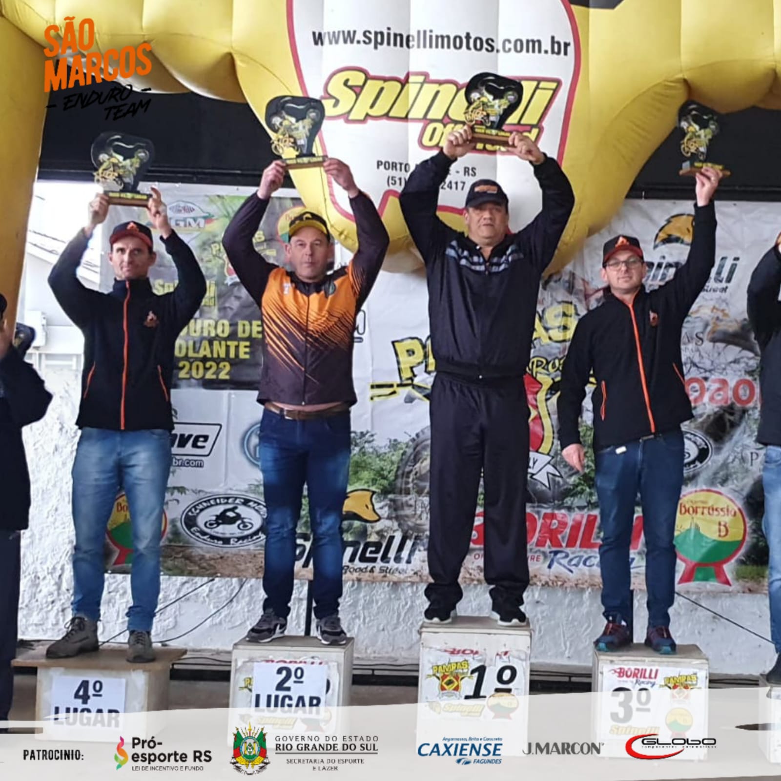 Confira resultados dos pilotos de São Marcos no calendário RS de Enduro