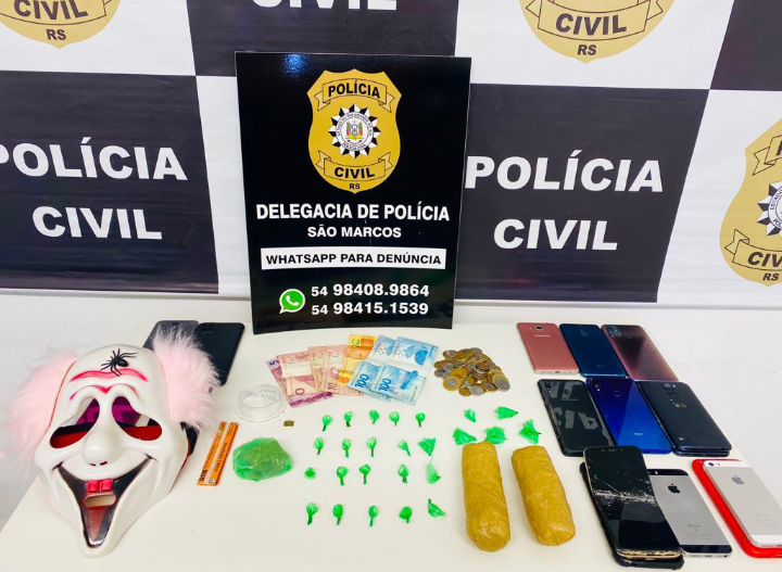 Quatro pessoas foram presas após ação da Polícia Civil em São Marcos