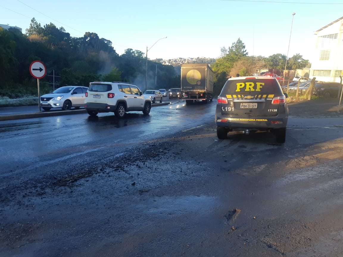 PRF alerta para gelo na pista em Ana Rech