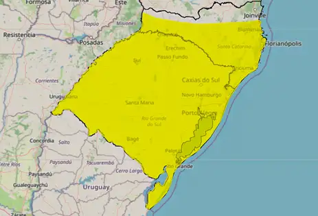 Semana começa com queda de temperaturas e ventos fortes no Sul