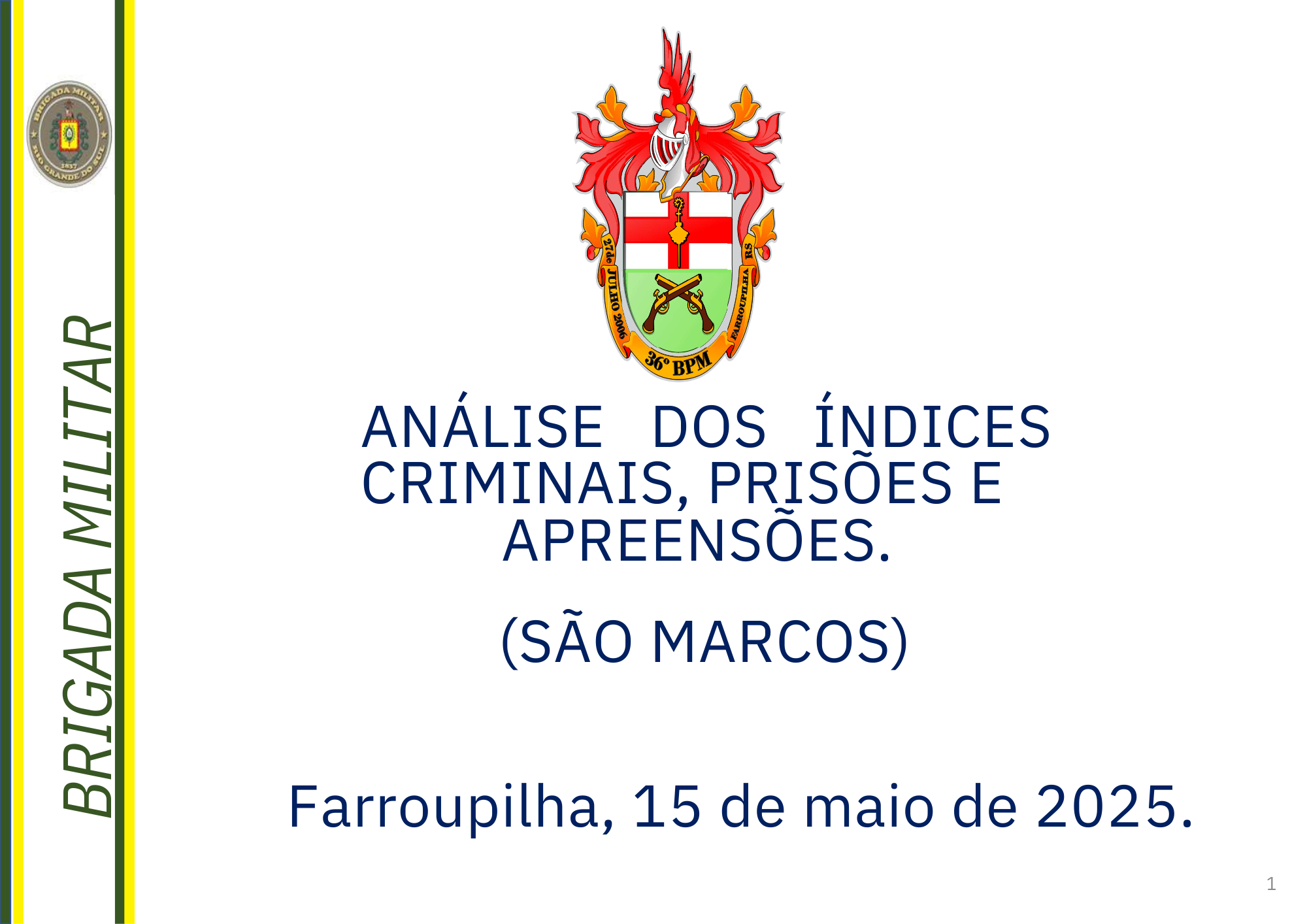 Comandante da Brigada Militar de São Marcos apresenta queda de crimes e ações de impacto em sessão da Câmara