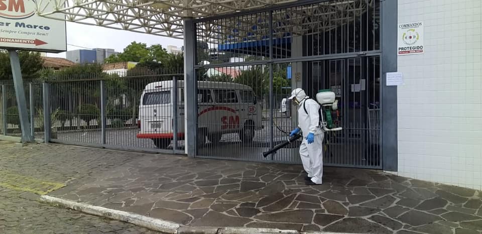 Prefeitura de São Marcos inicia desinfecção de espaços públicos