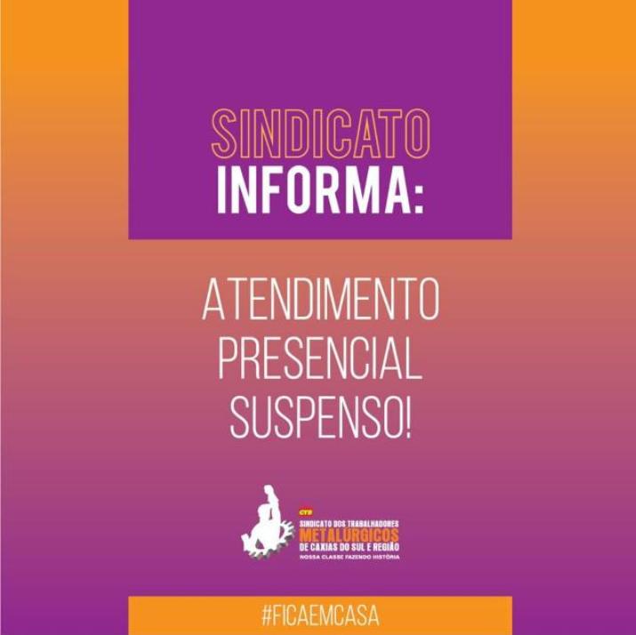 Sindicato dos Metalúrgicos informa que consultas com médicos e dentistas estão suspensas