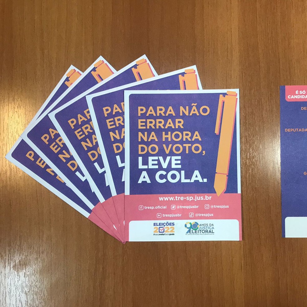 Eleitor pode levar colinha com o número do candidato para agilizar votação