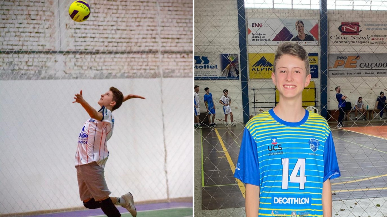 São-marquense na Seleção Gaúcha Sub-16 de Vôlei sonha com o futuro no esporte