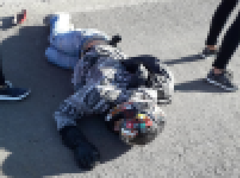 Motociclista ficou ferido em acidente esta manhã em Pedras Brancas