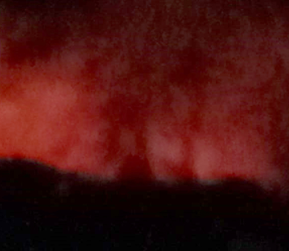 Bombeiros atenderam ocorrência de fogo em mato na noite deste domingo (9)