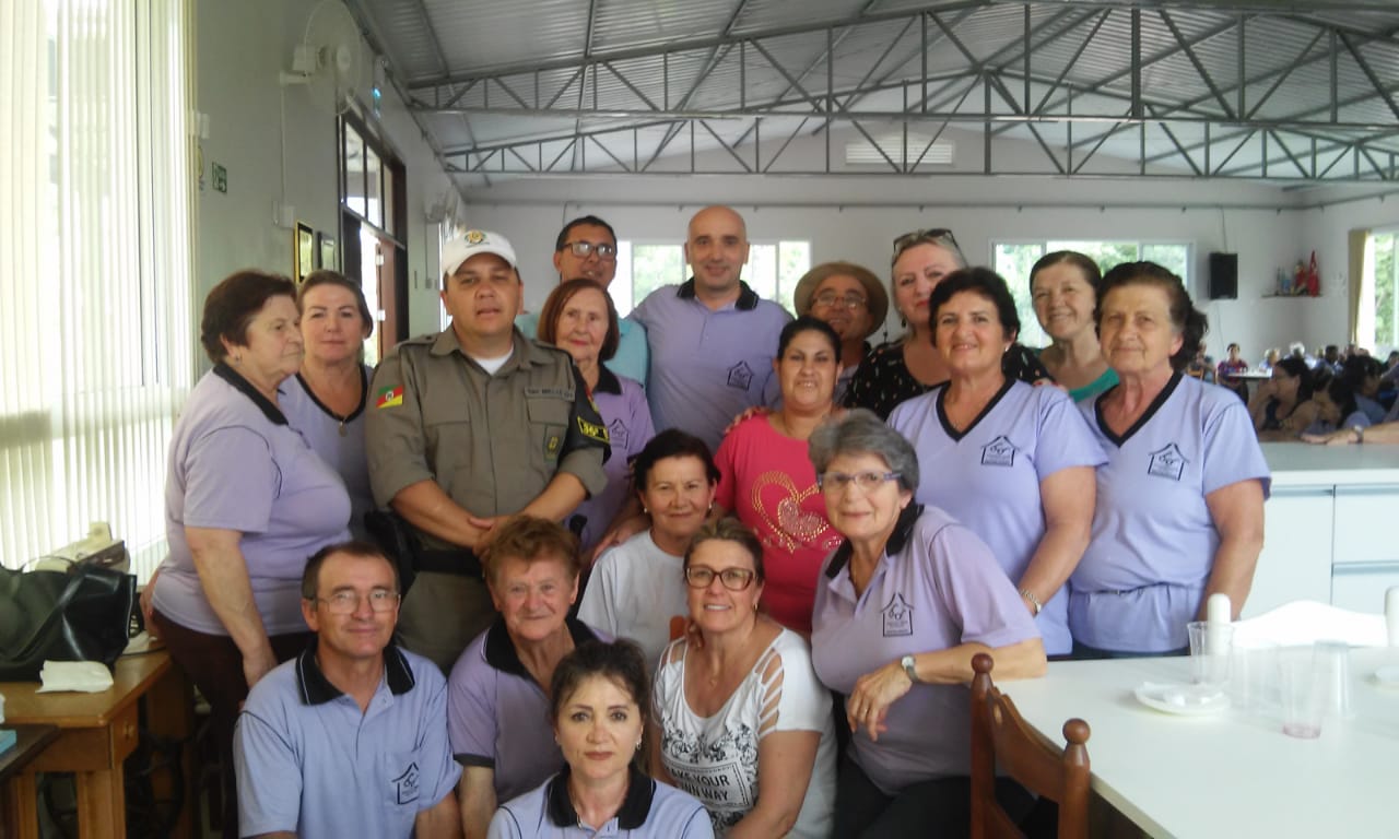 BM realizou palestra sobre segurança pública na Associação dos Idosos