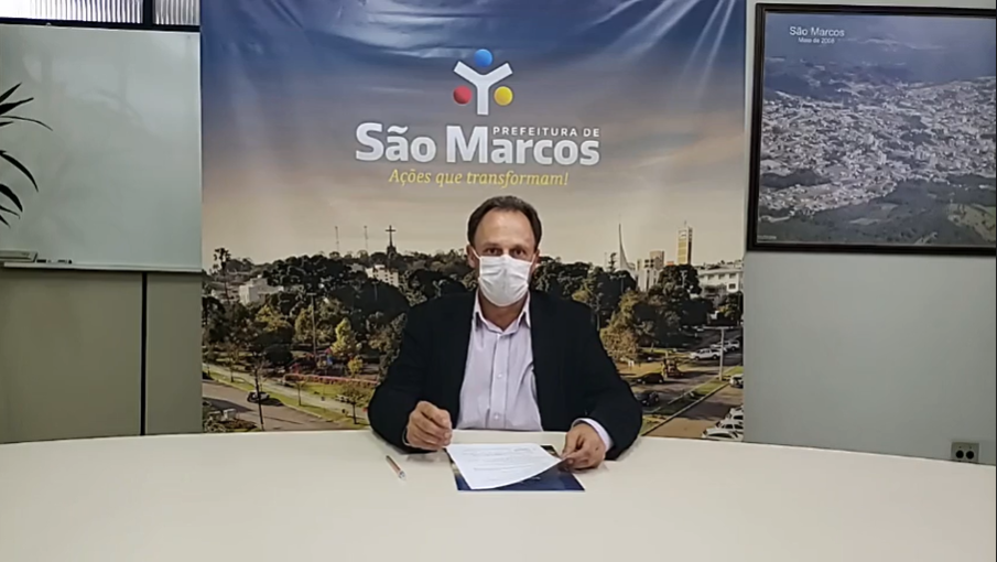 Uso de máscaras nas ruas de São Marcos será obrigatório a partir desta terça (5)
