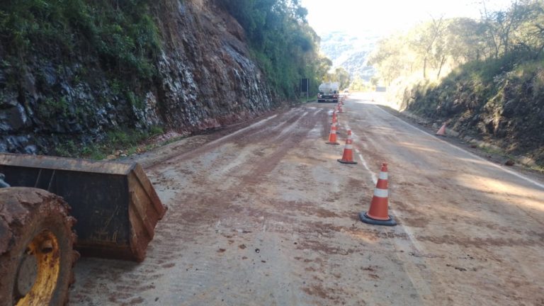 Trecho da ERS-122 no km 107,8 está liberado nos dois sentidos nesta segunda-feira
