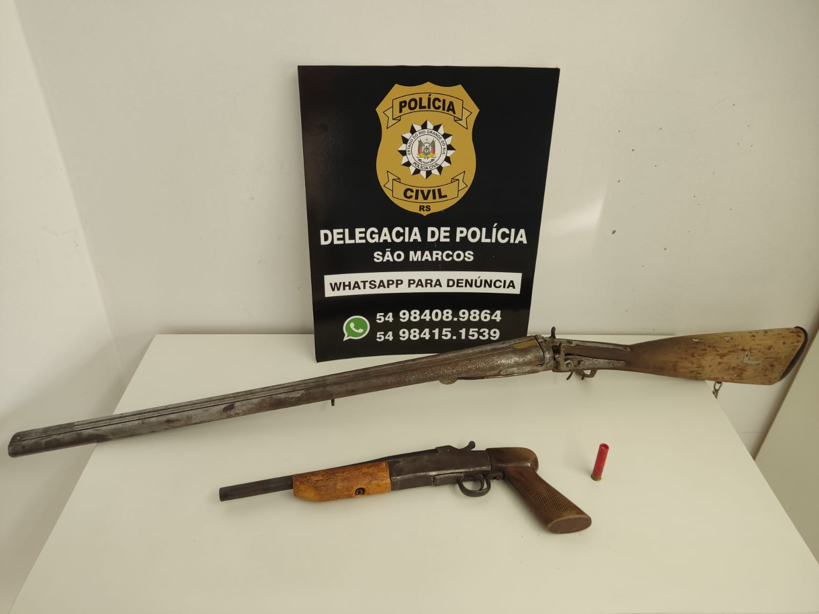 Após briga de rua, idoso foi preso por posse ilegal de arma de fogo em São Marcos