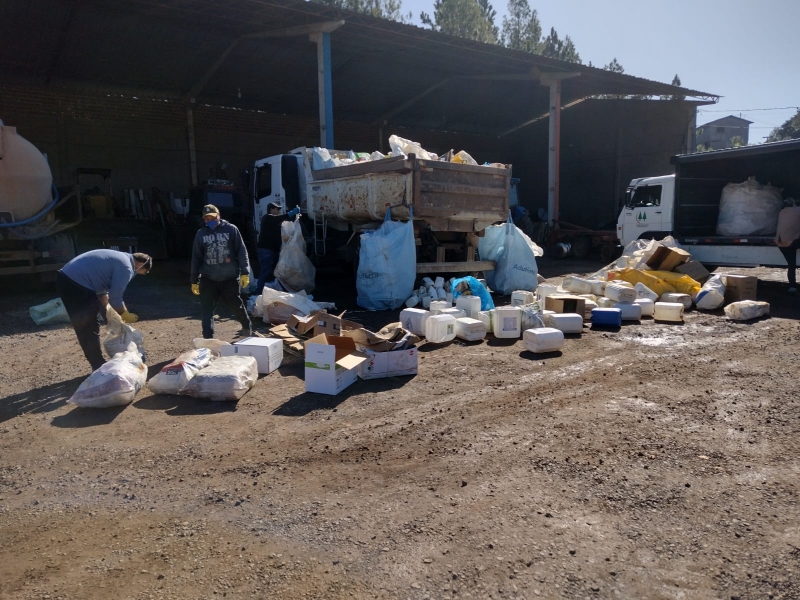 Campanha de recolhimento de embalagens vazias recebeu mais de 10 mil itens em Campestre da Serra
