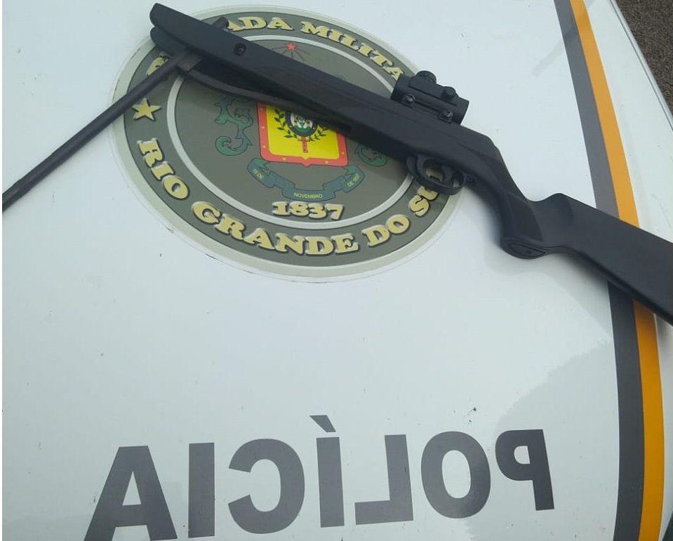 Brigada Militar prendeu homem por ameaça e porte ilegal de arma em Campestre