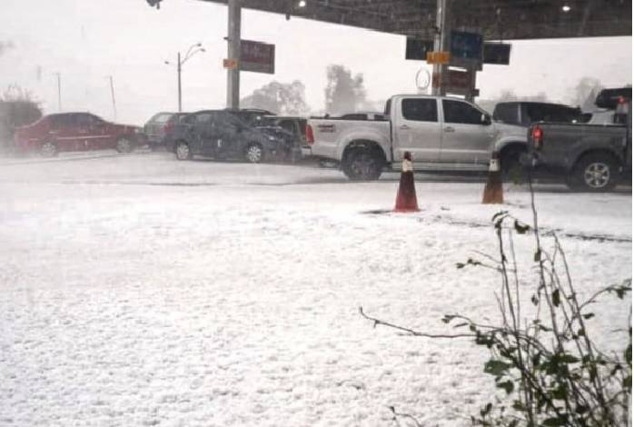 Um dia de gelo no Planalto Sul Catarinense