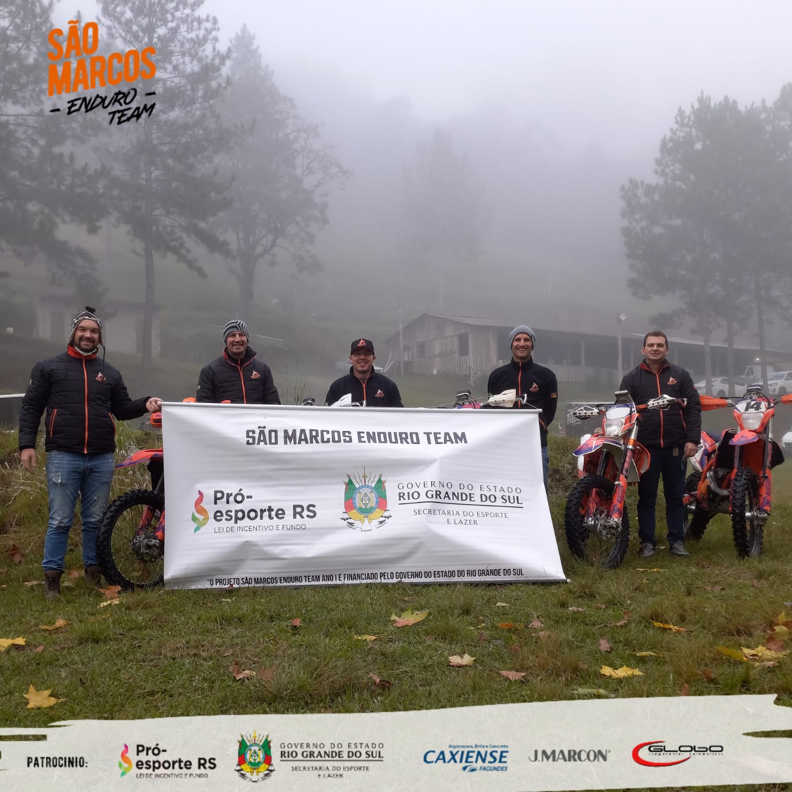 Pilotos da equipe São Marcos Enduro Team se destacaram em São Valentim do Sul