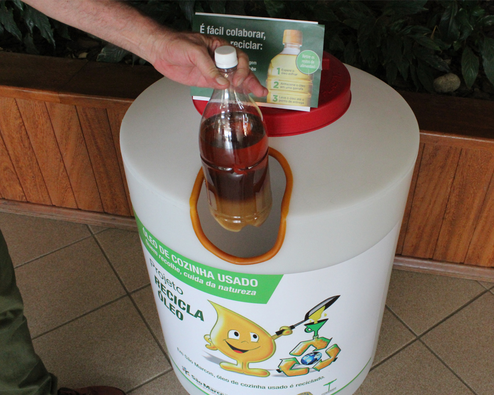 Em 8 meses, “Recicla Óleo” coletou mais de 8 mil litros de óleo de cozinha