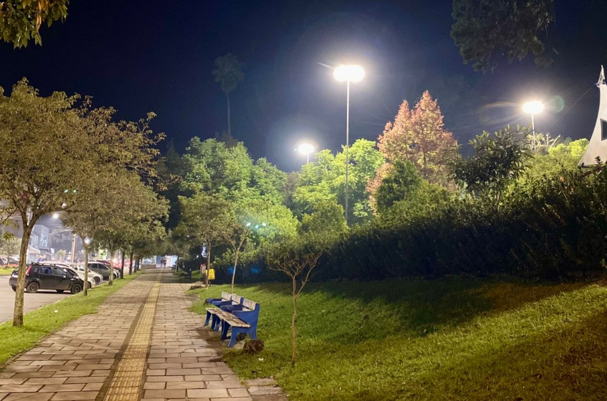 São Marcos está 95% iluminada por lâmpadas de LED na área urbana