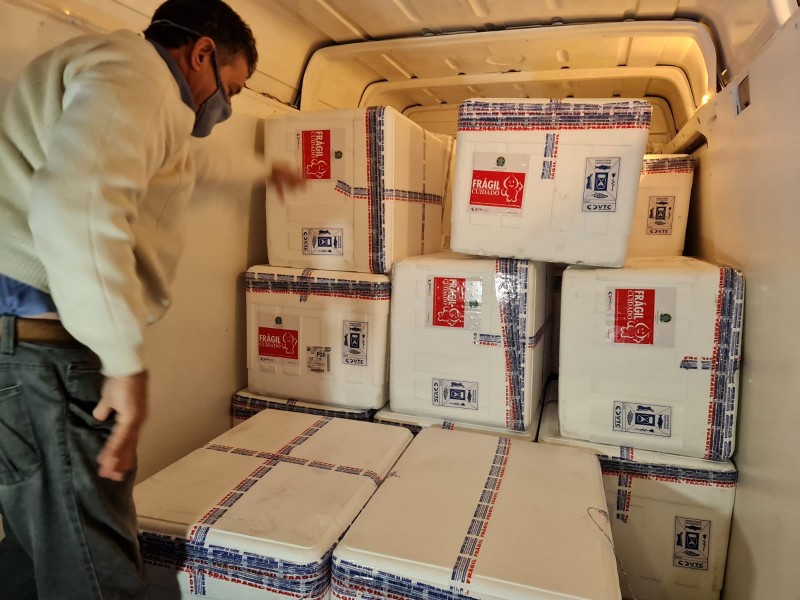 340 mil doses da vacina contra a Covid-19 serão distribuídas aos municípios nesta quarta