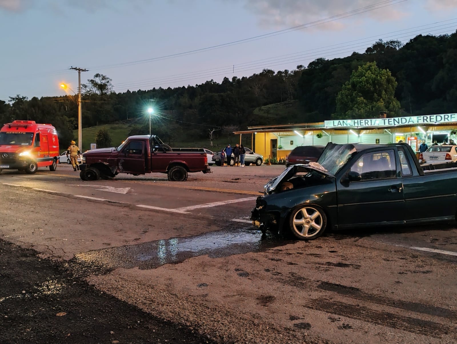 Colisão na BR-116 deixa jovem ferido em São Marcos
