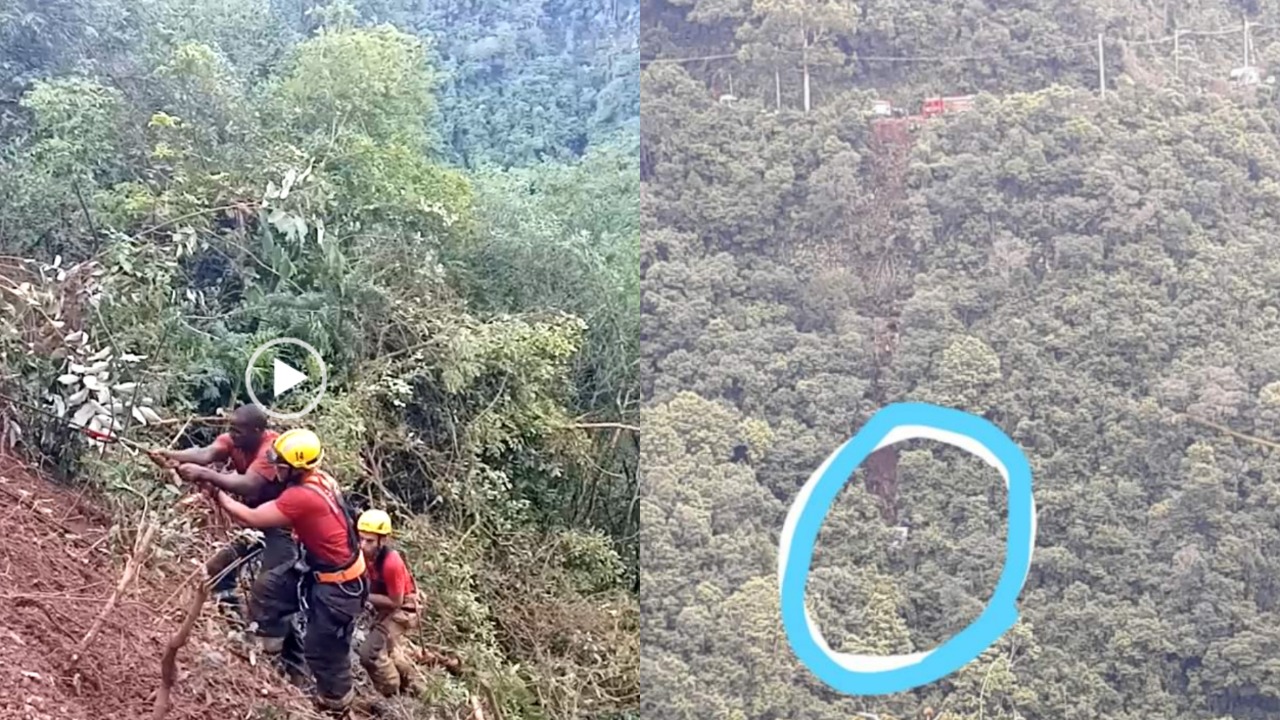 Após um ano do resgate mais dramático de São Marcos, caminhão de coleta segue no penhasco