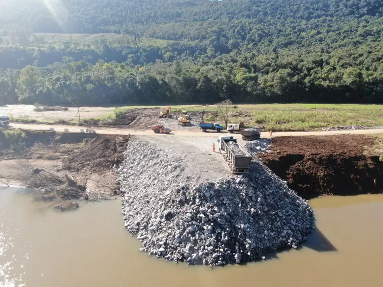 DNIT reavalia construção de Ponte Provisória na BR-116 sobre o Rio Caí