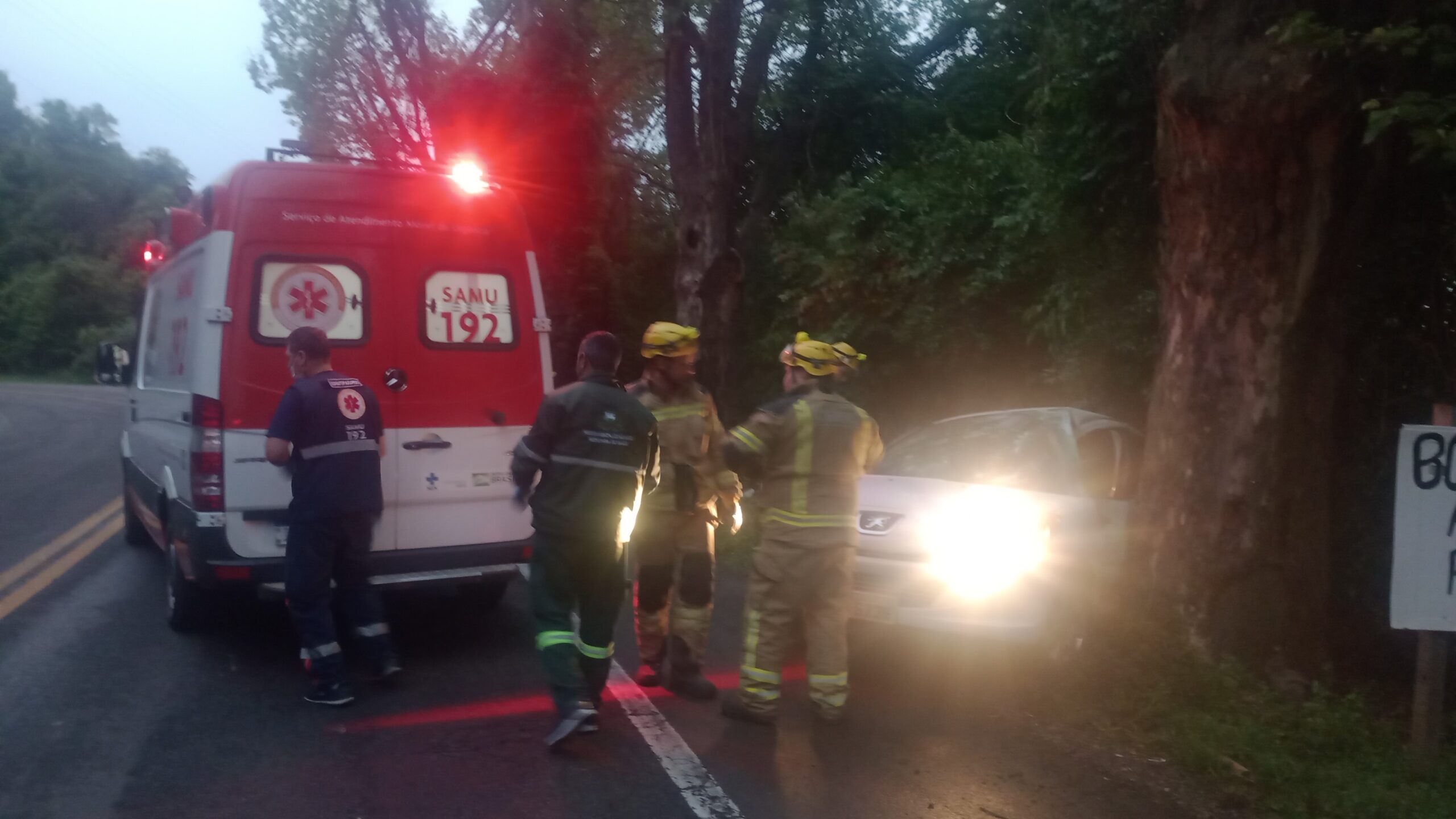 Mulher fica ferida em acidente de trânsito em São Marcos