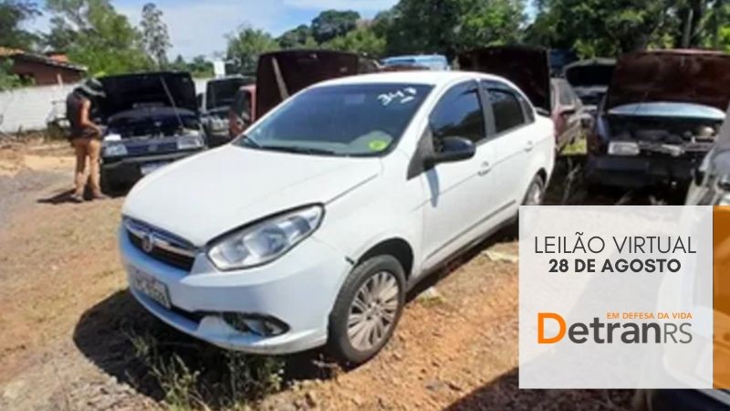 Leilão virtual do Detran tem Prisma com lance mínimo de R$ 13.400 e Siena a partir de R$ 10.500