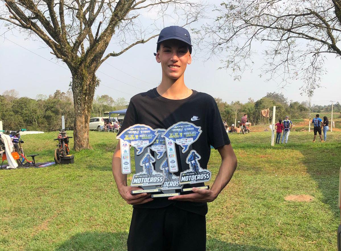 Piloto são-marquense estreou no Campeonato Brasileiro de Motocross