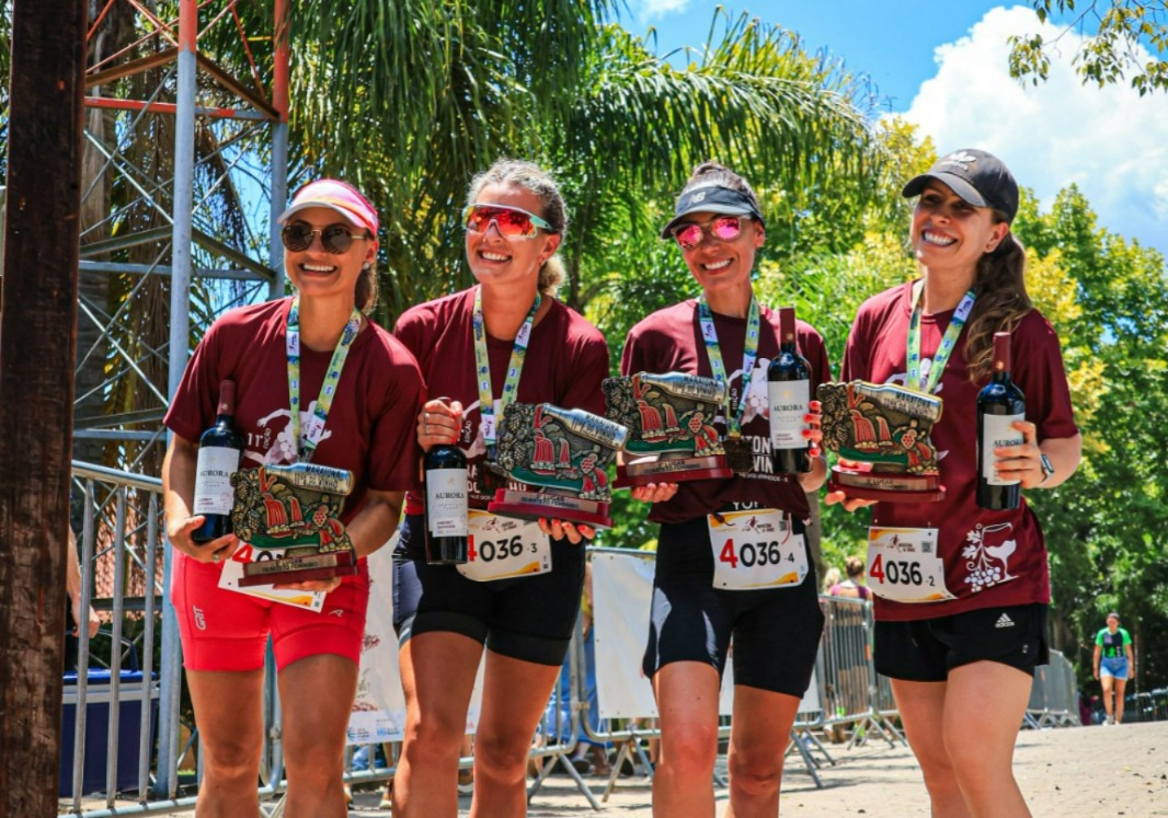 Atletas de São Marcos conquistam 5ª colocação na Maratona do Vinho 2025