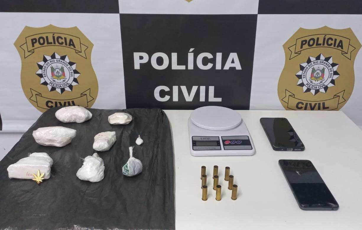 Polícia Civil apreende R$ 50 mil em drogas e prende homem em São Marcos