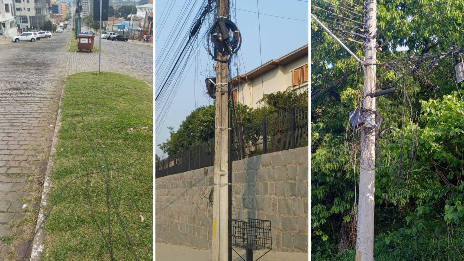 RGE notifica operadoras sobre fiação irregular em São Marcos após pressão popular