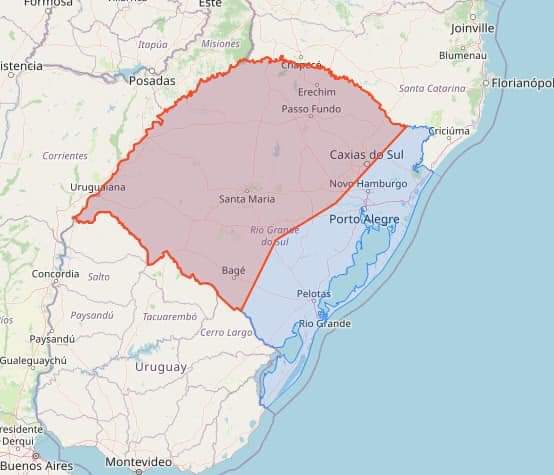 Defesa Civil emitiu alerta sobre a possibilidade de chuvas fortes