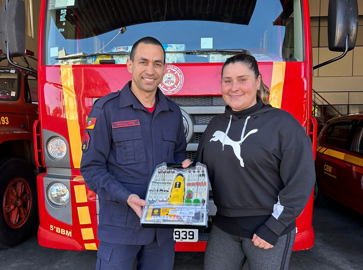 Bombeiros de São Marcos foram presenteados com uma micro retífica