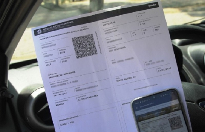 Certificado de Registro e Licenciamento do Veículo já pode ser impresso em casa