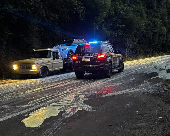 Após 24 horas, BR-116 entre São Marcos e Campestre, permanece totalmente interditada