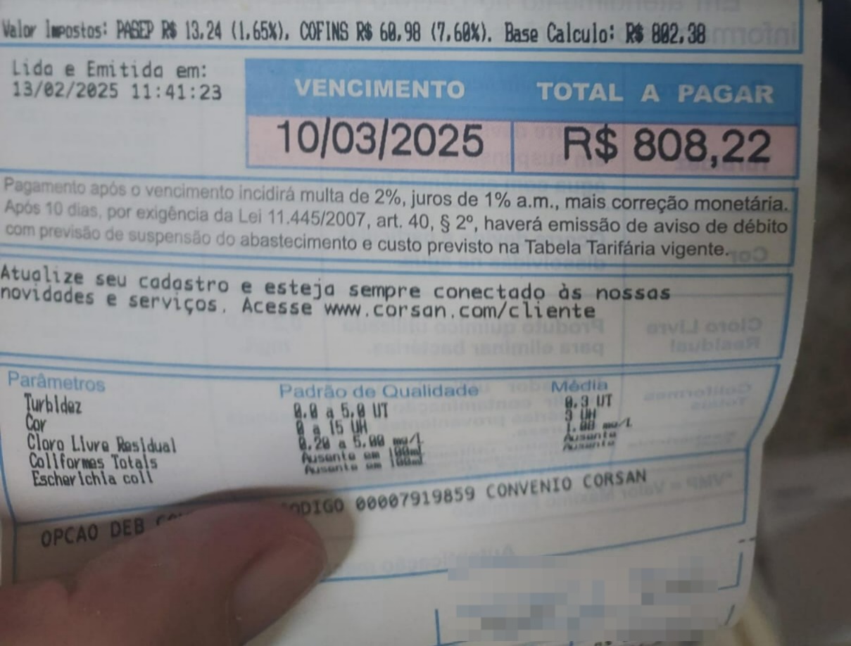 Você não é obrigado a pagar uma conta de água altíssima e fora da realidade!