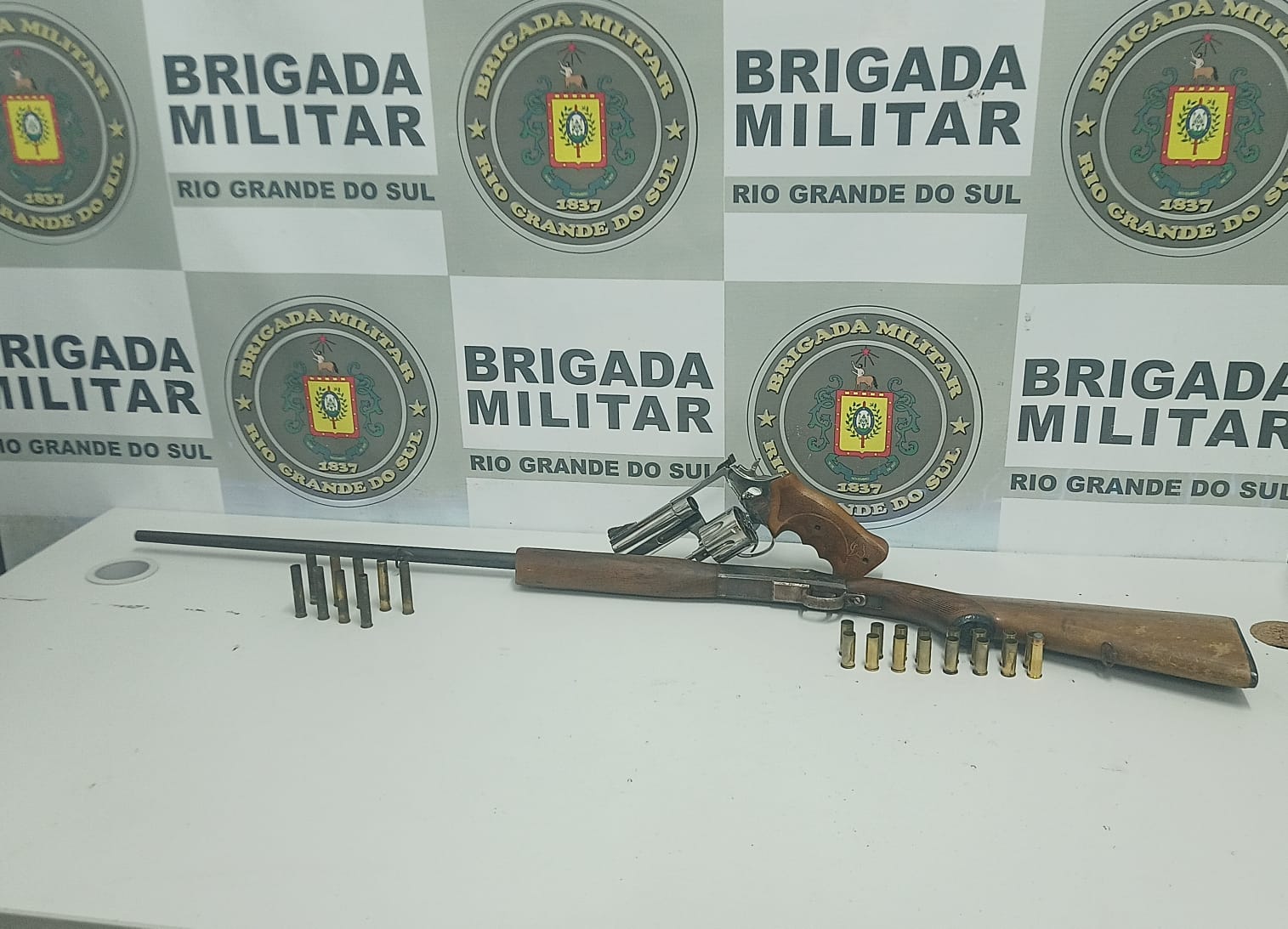 Três armas de fogo são apreendidas pela Brigada Militar de São Marcos em menos de 10 dias