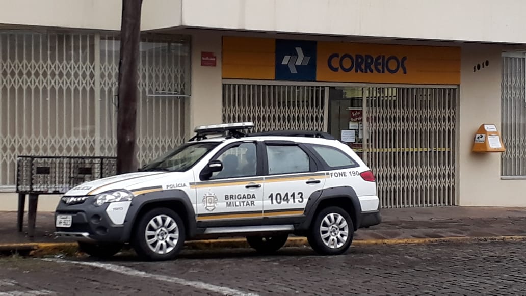 Bandidos arrombaram Agência dos Correios de São Marcos