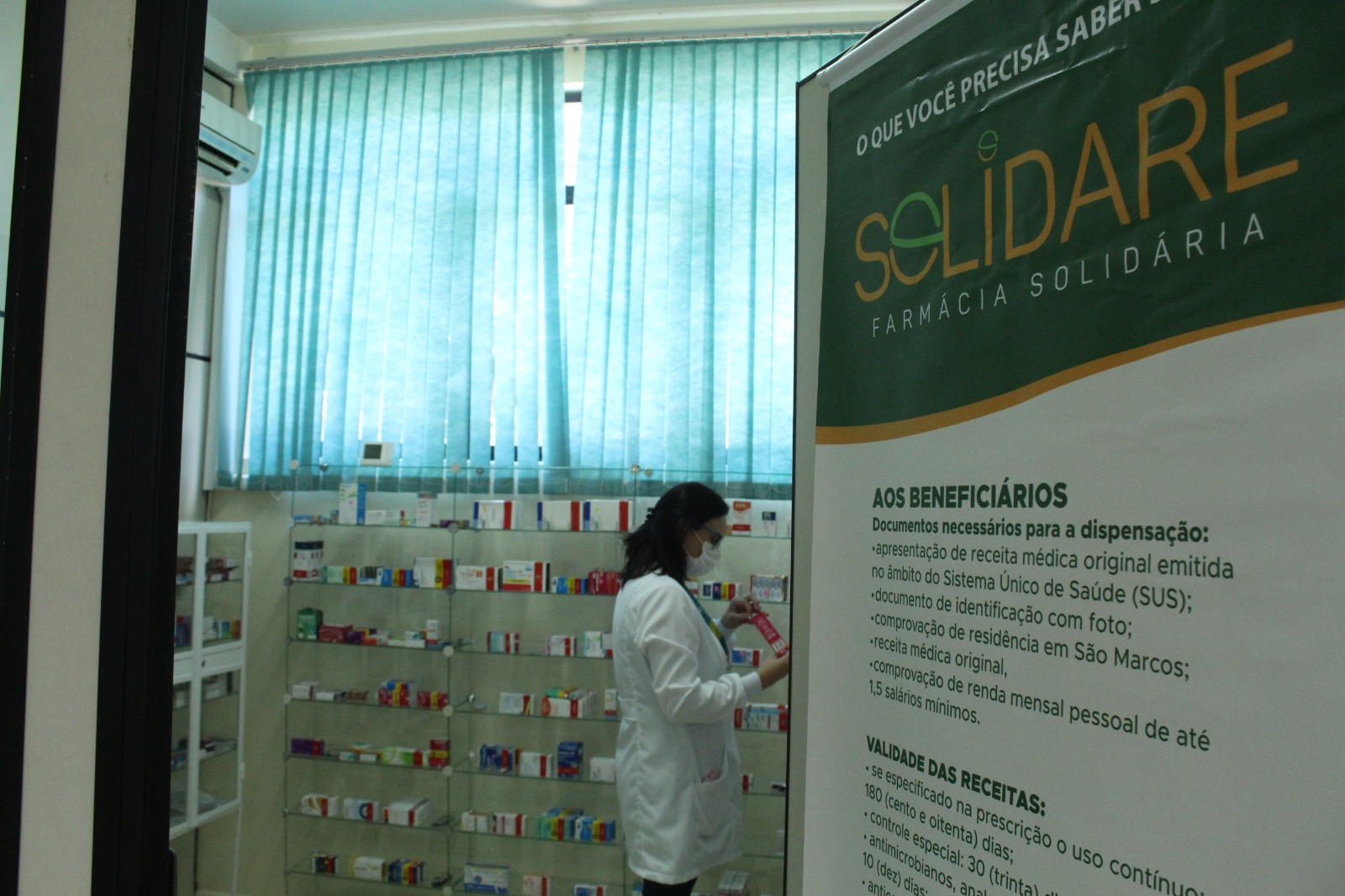 No primeiro ano, Farmácia Solidária beneficiou mais de 300 são-marquenses e gerou economia de R$ 18 mil
