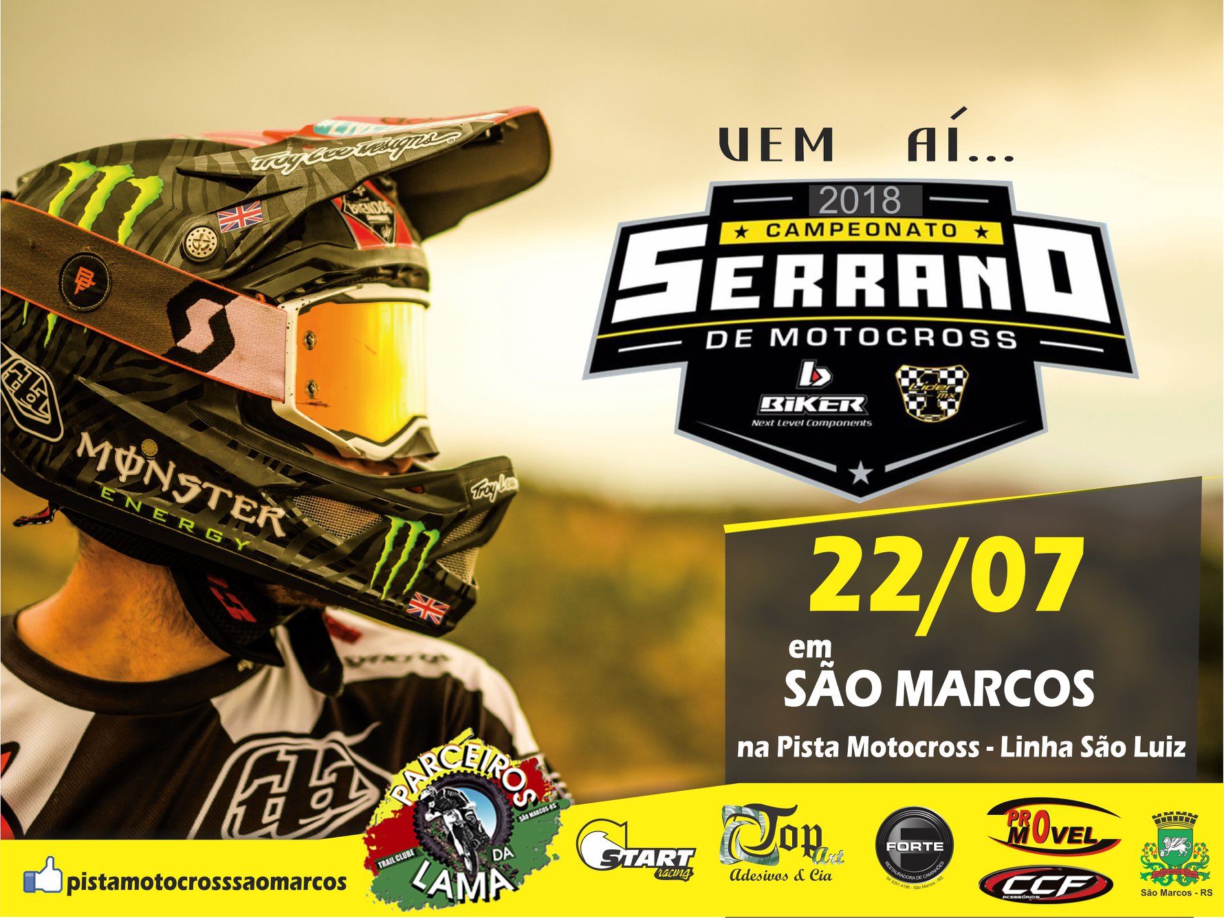 São Marcos recebe etapa do Campeonato Serrano de Motocross