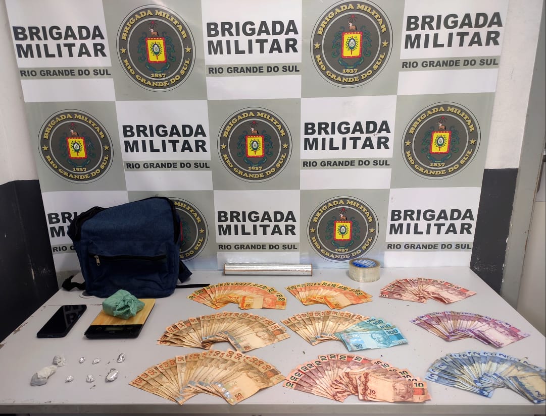 Brigada Militar efetua prisão por tráfico de entorpecentes em São Marcos