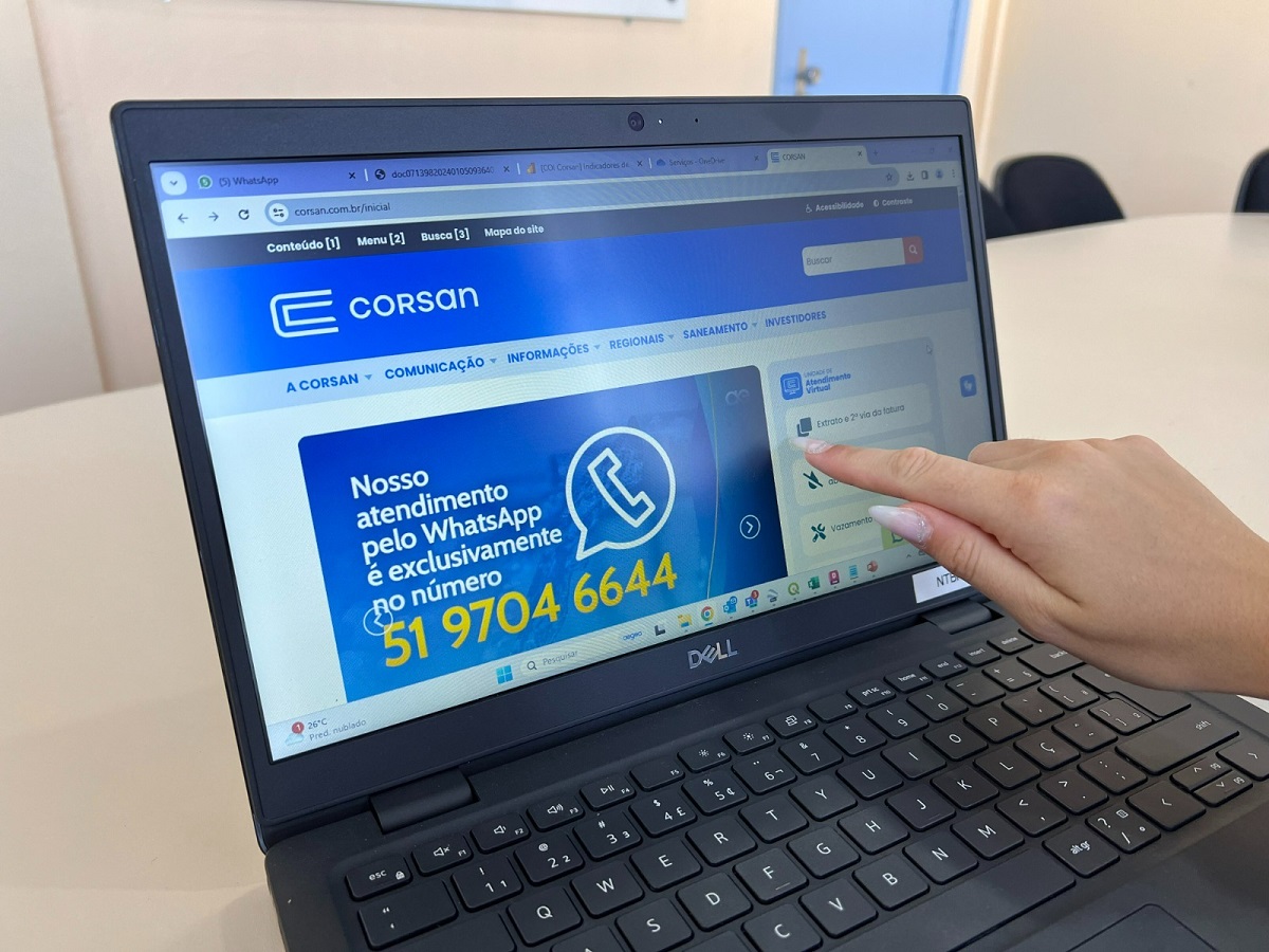 Serviços da Corsan terão atendimento digital e por telefone no Carnaval