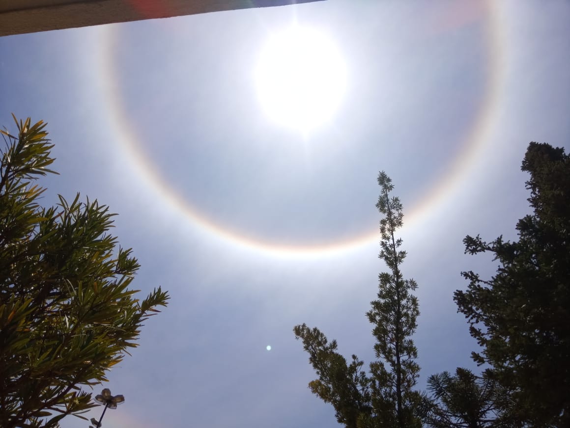 Rio Grande do Sul registra halo solar nesta quinta-feira