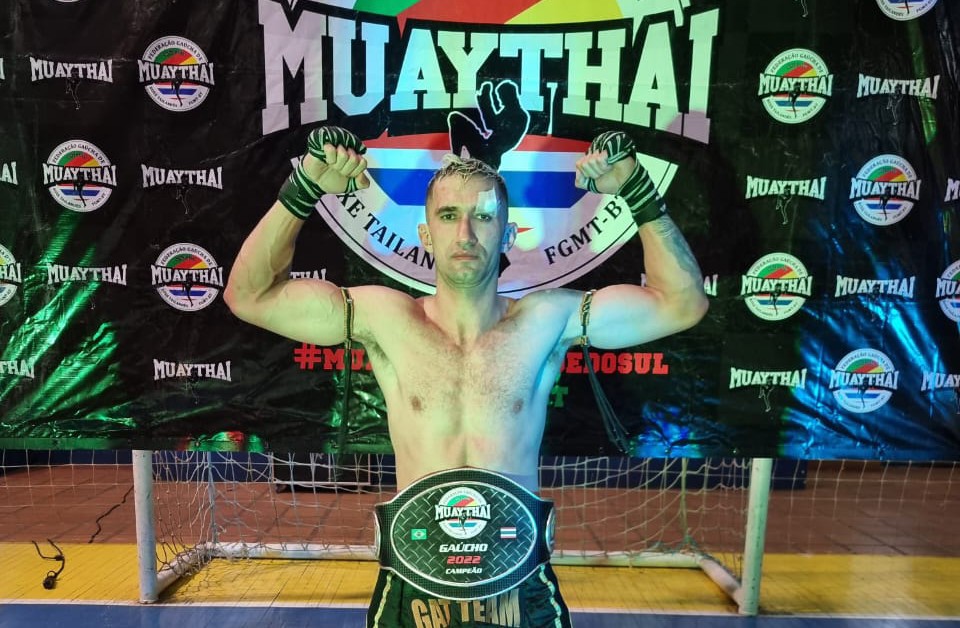 Soldado da BM de Vacaria é Campeão Gaúcho de Muay Thai